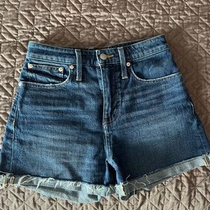 Madewell Curvy High Rise Denim Short size 25